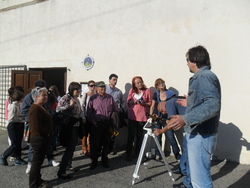 Osservazioni solari durante l'apertura pubblica del 9 aprile 2011