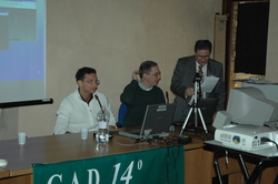 GAD tenutosi a Frasso Sabino il 13-14-15 ottobre 2006 - Roberto Haver e Diego Valeri (socio ASA) con il presidente del GAD