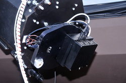 Primo piano della CCD FLI Proline 1301E e della ruota portafiltri FLI