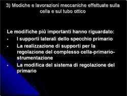 presentazione del nuovo telescopio