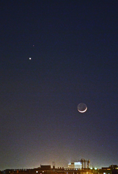 Congiunzione Marte, Venere e Luna