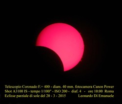 Eclissi di Sole 20 marzo 2015