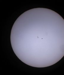 Macchie solari 2585 del 6 settembre 2016. Foto di Leonardo di Emanuele