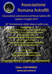 Locandina 50° Sbarco sulla Luna