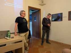 Prof. Riccardo Claudi a sx e il presidente ARA Massimo Calabresi a dx