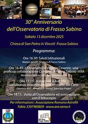 Trentennale dell'osservatorio