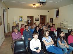 Conferenza sui pianeti durante l'apertura pubblica del 9 aprile 2011