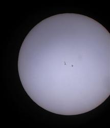 Macchie solari 2585 del 6 settembre 2016. Foto di Leonardo di Emanuele