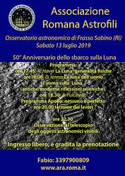 Locandina 50° Sbarco sulla Luna